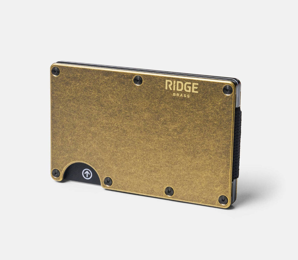 Ridge Wallet - Brass