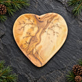 Cherry Blossom Heart Olive Wood Board