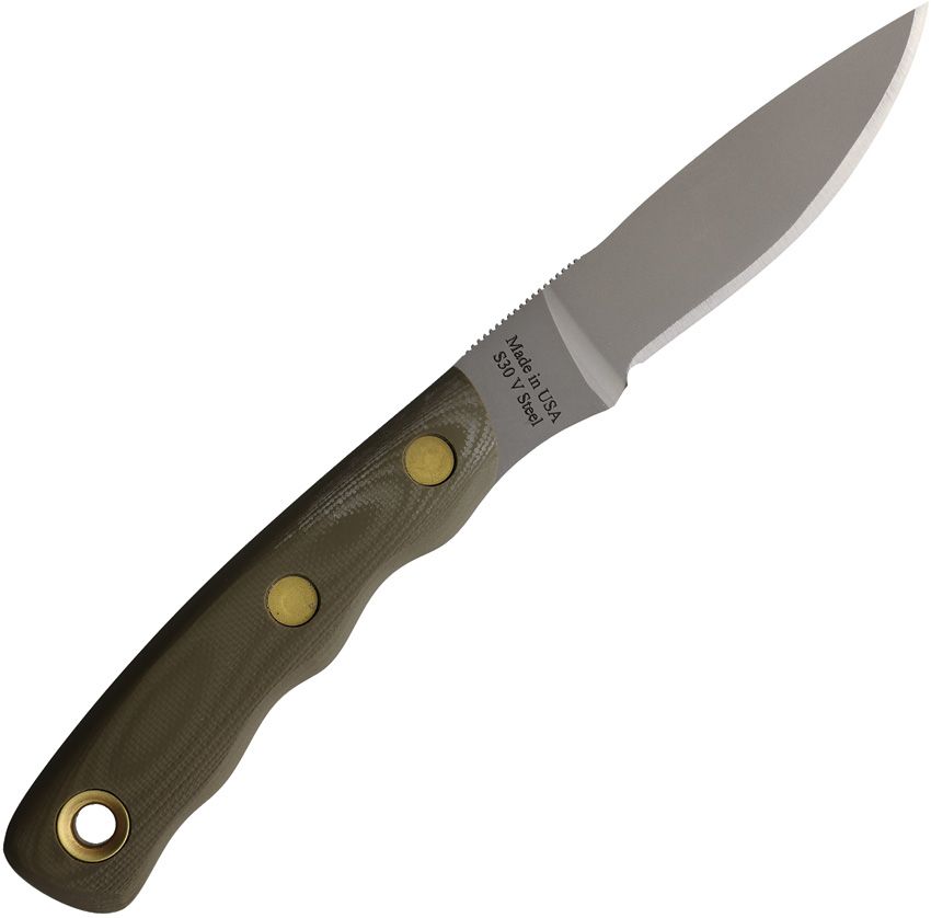 Knives of Alaska Alpha Wolf S30V Fixed Blade Knife – OD Green G10