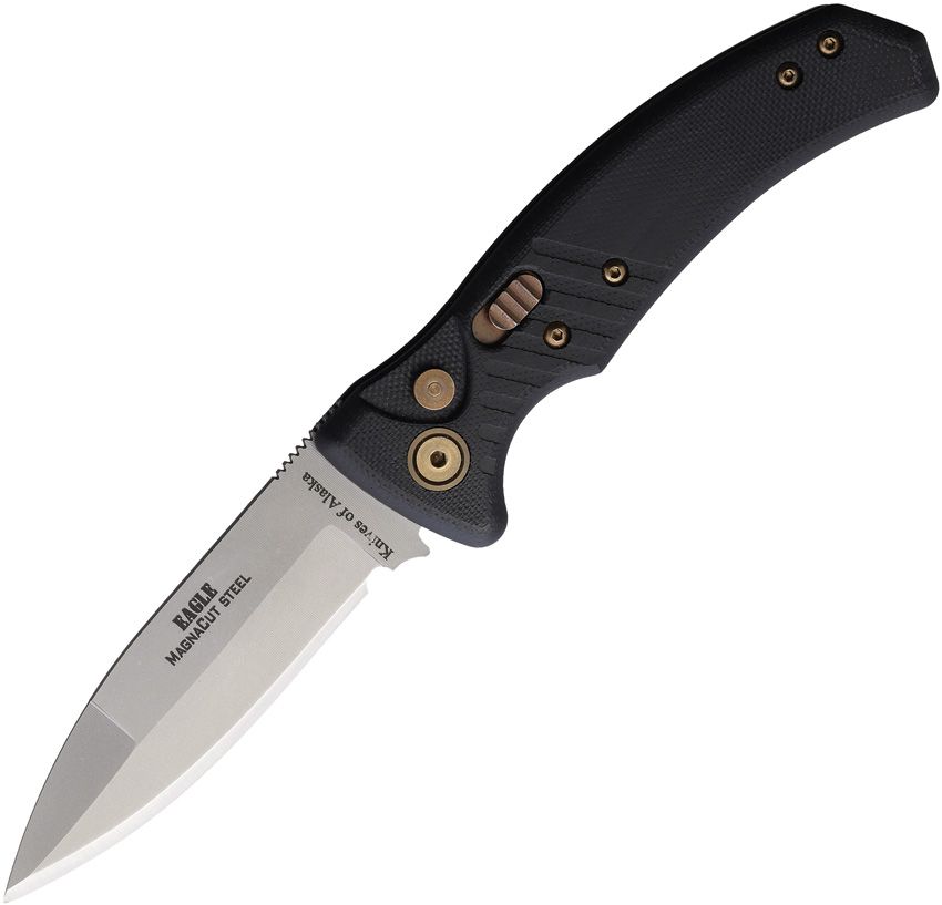 Knives of Alaska Eagle Auto Knife – Black G10 & MagnaCut