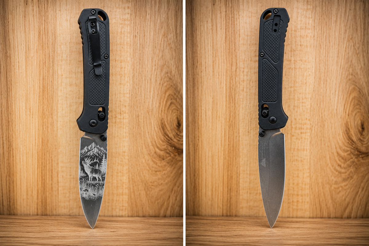 Custom Engraved Ozark Trail Locking Folding Knife